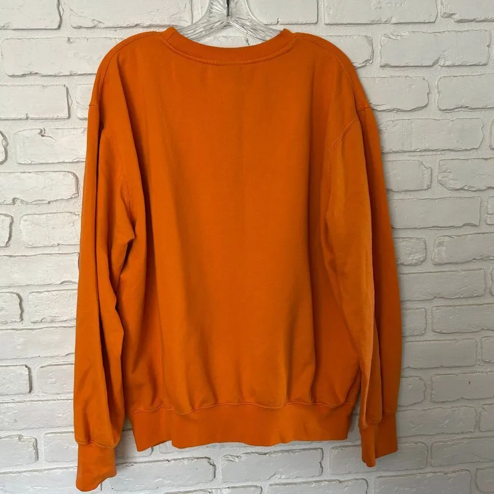 Crooks & Castles Men's Orange Crew Neck‎ Sweatshirt Size XL Tall